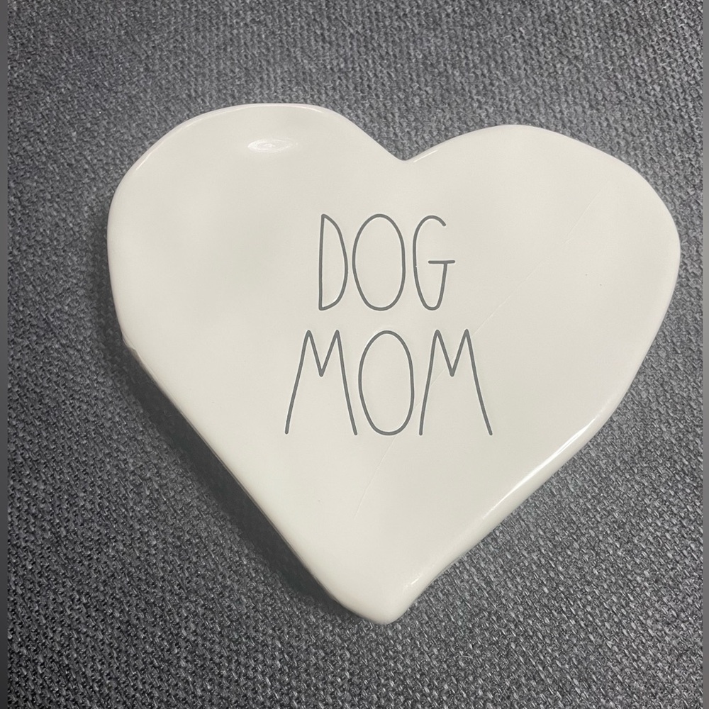 Rae Dunn Dog Mom heart